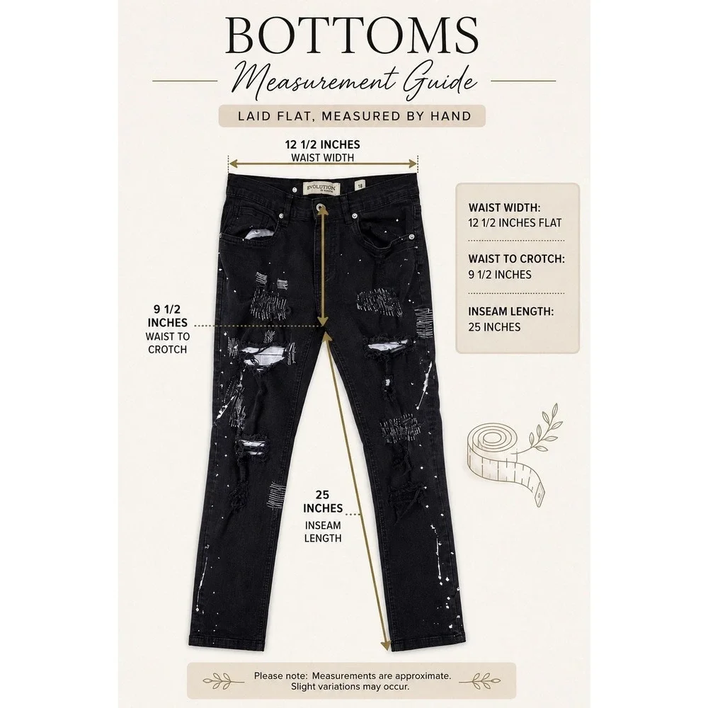 Evolution In Design Distressed Jeans Boys 18 Black Excellent Paint Splatter Edgy